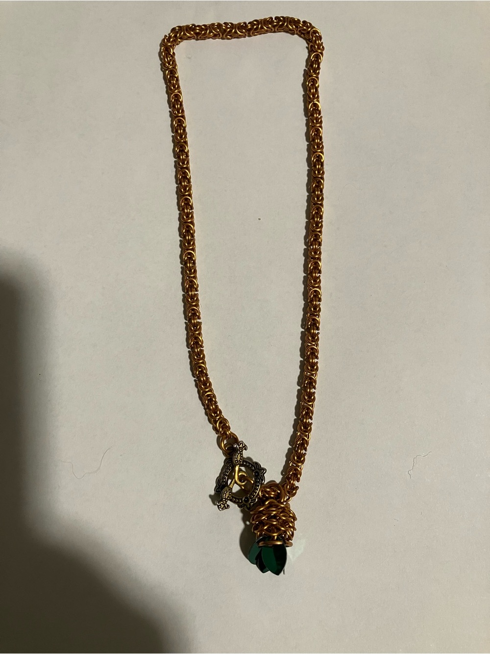 Custom Chain Mail Upside Down Pineapple Necklace